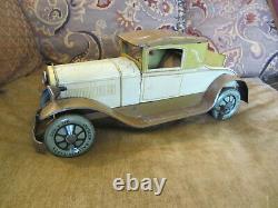 Vintage Old Circa 1930 15'' L Karl Bub Kb Toys Germany Tin Wind Up Coupe Toy Car