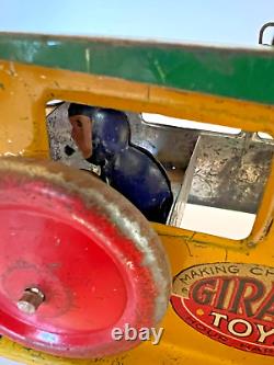 Vintage Original 1920's GIRARD TOYS (Pre-MARX) Wind-Up Overland Trail Bus