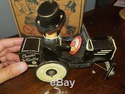 Vintage Original MARX CHARLIE McCARTHY Wind Up Toy CRAZY CAR Working excellent