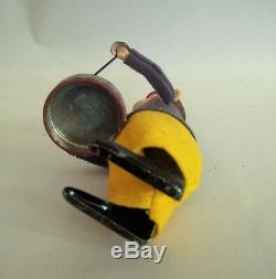 Vintage Pair SCHUCO tin toy monkeys wind-up drummer & violin Germany 985/1 985/2