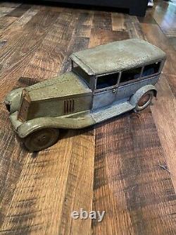 Vintage Paya Tin Toy Windup Car Sedan 14