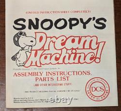 Vintage Peanuts Snoopy's Dream Machine Motorized Display Toy