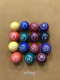 Vintage Peerless Playthings Swivel Pool Missing Cue Ball & Rack With Box! Rare