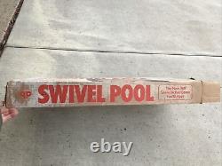 Vintage Peerless Playthings Swivel Pool Missing Cue Ball & Rack With Box! Rare