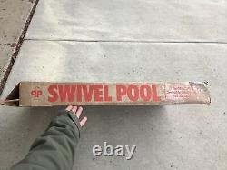 Vintage Peerless Playthings Swivel Pool Missing Cue Ball & Rack With Box! Rare