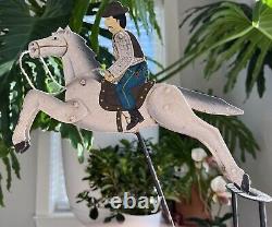 Vintage Pendulum Balance Cowboy on Counterweight Standing Balance Toy Model