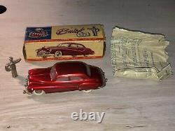 Vintage Prameta Buick 405 Red Made in Germany Brit. Zone 1950's Complete withbox