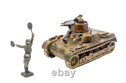 Vintage Pre-WWII GAMA #60 Panzer I tank with Figures (c. 1934-1938)
