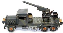 Vintage Pre-war German Tippco Flak 88 Clockwork Mobile Anti-aircraft Truck