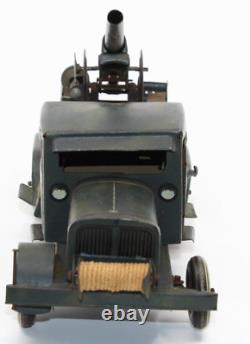 Vintage Pre-war German Tippco Flak 88 Clockwork Mobile Anti-aircraft Truck