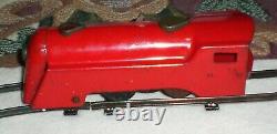 Vintage Press Steel Marx Toys Working Wind Up Train WithUnion Station