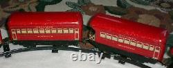 Vintage Press Steel Marx Toys Working Wind Up Train WithUnion Station