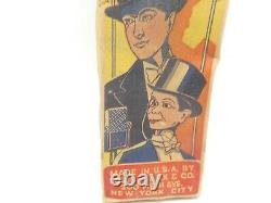 Vintage RARE Charlie Mccarthy Strut Wind up Tin Litho Toy in Original Box