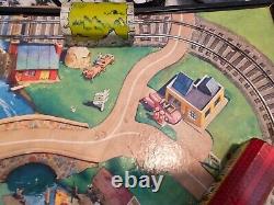 Vintage Ranger Steel #410 Model Mechanical Railroad Toy Train Set with Box