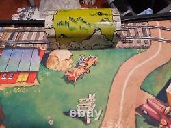 Vintage Ranger Steel #410 Model Mechanical Railroad Toy Train Set with Box