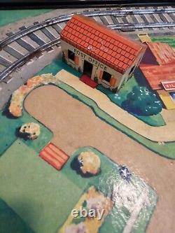 Vintage Ranger Steel #410 Model Mechanical Railroad Toy Train Set with Box