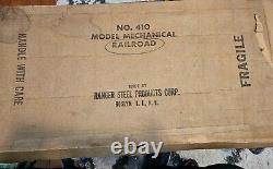 Vintage Ranger Steel #410 Model Mechanical Railroad Toy Train Set with Box
