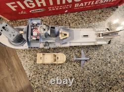 Vintage Rare 1960's Remco Fighting Lady Battleship Toy Working with Box