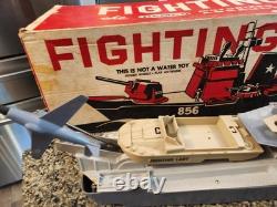 Vintage Rare 1960's Remco Fighting Lady Battleship Toy Working with Box