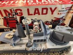 Vintage Rare 1960's Remco Fighting Lady Battleship Toy Working with Box