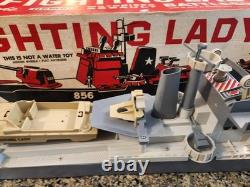 Vintage Rare 1960's Remco Fighting Lady Battleship Toy Working with Box