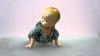Vintage Rare Crawling Baby Wind Up Toy 1920 S