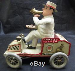Vintage Rare German 1900s Lehmann Tut Tut Tin Litho Wind Up Toy Automobile Car
