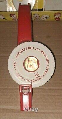 Vintage Rare Htf Tom Thumb Label Maker Original Box + 1 Unopened Tape Cartridge
