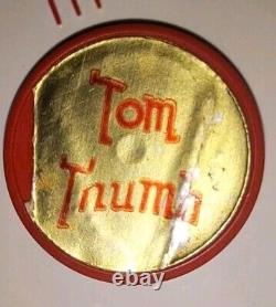 Vintage Rare Htf Tom Thumb Label Maker Original Box + 1 Unopened Tape Cartridge