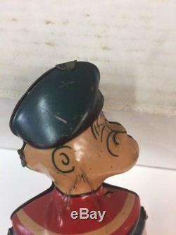 Vintage Rare J Chein Popeye wind up toy