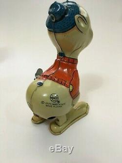 Vintage Rare Marx Patsy the Pig in original box Wind Up Tin Toy