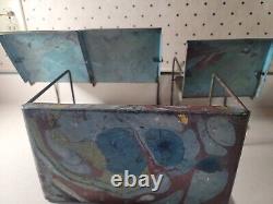 Vintage Rare Structo Toys Metal Table Chairs Outdoor Patio Set