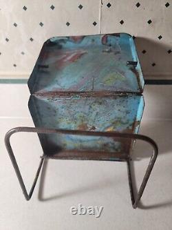 Vintage Rare Structo Toys Metal Table Chairs Outdoor Patio Set