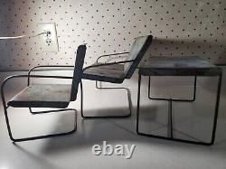 Vintage Rare Structo Toys Metal Table Chairs Outdoor Patio Set