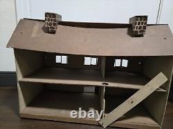 Vintage Rich Toys 2 Story Colonial Dollhouse Masonite Wood Doorbell Fence
