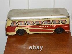 Vintage Robot Bus Wind-Up Metal Toy