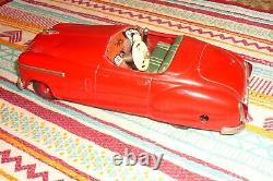 Vintage, Schuco Combinato, Color is Bright Red, 4003 Wind-Up Tin Toy Car