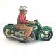 Vintage Schuco Curvo 1000 Tin Windup Toy Motorcycle, Post-WWII