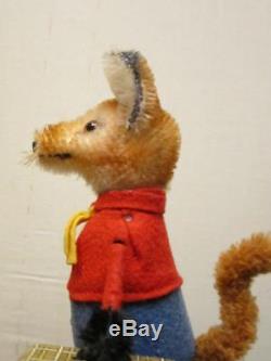 Vintage Schuco Fox w Goose Wind Up Animal Toy in Near Mint Condition