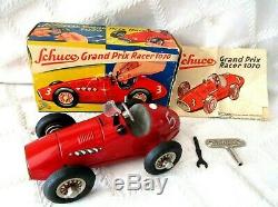 Vintage Schuco Grand Prix Racer 1070 -w Org Box Key -germany Antique Toy-6.5