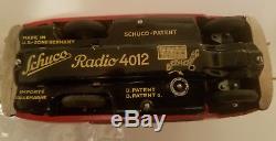 Vintage Schuco Radio 4012 Toy Car Germany & Key & Box Brand New Mint
