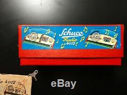 Vintage Schuco Radio Car 4012 With Box, Instructions And Key Works