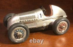 Vintage Schuco Studio #1050 wind up race car #1 w key working