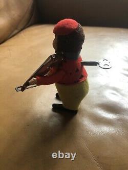 Vintage Schuco Wind Up Monkey Playing Violin