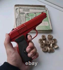 Vintage Soviet Russian Toy HANDGUN + Original Box USSR 1980th