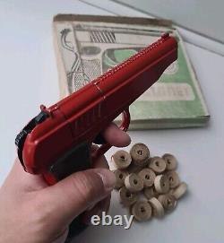 Vintage Soviet Russian Toy HANDGUN + Original Box USSR 1980th