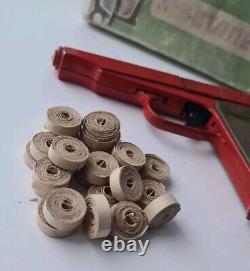 Vintage Soviet Russian Toy HANDGUN + Original Box USSR 1980th