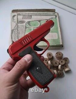 Vintage Soviet Russian Toy HANDGUN + Original Box USSR 1980th
