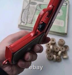 Vintage Soviet Russian Toy HANDGUN + Original Box USSR 1980th