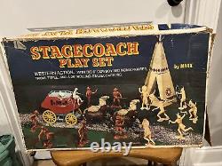 Vintage Stagecoach Play Set Marx Toys in original box